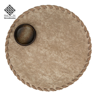 Meilleur design de dessous-de-plat rond en vinyle et cuir, imperméable et résistant à l'huile, pour hôtel, vaisselle, maison, bureau