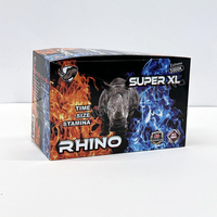 Custom Design Paper Box für Rhino 7 Pills Male Enhancement Supplement Verpackung Stärkste Sex Power Card Blister Box