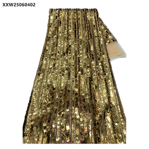 قماش دانتيل فرنسي مطرز بالخرز الفاخر لحفلات الزفاف من الدانتيل والدانتيل الفاخر لفساتين السهرة - Product Image 2