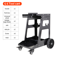 Chariot d'atelier robuste à 2 niveaux G-E pour garage, mécanicien, utilitaire, chariot à outils