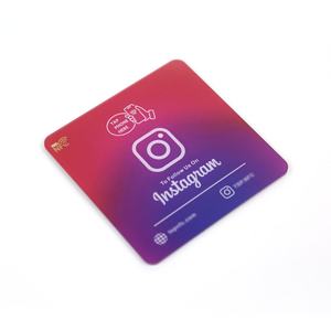Waterproof acrylic NFC sticker Google review NFC plate Social media NFC sticker NFC table sticker manufacture - Product Image 6