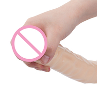 Vente en gros de vibromasseurs en PVC, best-sellers, gros vibromasseur noir pour femmes, réaliste et volumineux