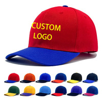 Gorra de Béisbol de Dos Tonos con Bloques de Color, Múltiples Opciones de Color, Logotipo Personalizado, Bordado, Impresión, Gorra Promocional Publicitaria al por Mayor
