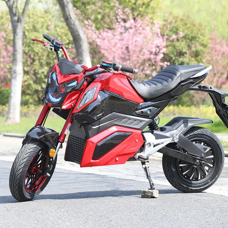 High power 72V 3000w 80km/h electric dirtbike off-road motorcycles chopper motorbike