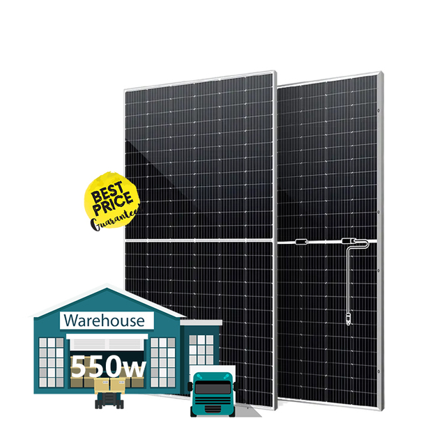 USA Stock Nuuko Longi Jinko High Efficiency Full Black N-type Topcon Frame 410w 445w 420w 550w EU Warehouse Stock Solar Panel