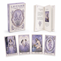 Cartes de tarot parfumées personnalisées, jeu de cartes parfumées sur mesure, impression de qualité supérieure, matériau PVC écologique et durable, guide, boîte cadeau