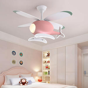 Nuovo Modello di Ventilatore da Soffitto LED a Forma di Elicottero per <span class=keywords><strong>Cameretta</strong></span> Bambini con Telecomando <span class=keywords><strong>Lampadario</strong></span> per Camera da Letto - Product Image 2