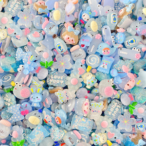 Mini cabochons mignons en forme <span class=keywords><strong>de</strong></span> <span class=keywords><strong>glace</strong></span> <span class=keywords><strong>de</strong></span> dessin animé, breloques mixtes pour ongles, accessoires pour coques <span class=keywords><strong>de</strong></span> téléphone en gel crème - Product Image 2