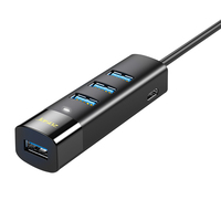 Adaptador de estación de acoplamiento 4 en 1 USB 3,0 Cable extensor de 1M 1,5 M con concentrador USB 3,0 multipuerto para unidad Flash disponible
