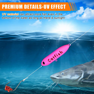 Lot de 5 flotteurs sonores pour poisson-chat 15g/27g, leurres <span class=keywords><strong>popper</strong></span> pour la pêche en montage Santee, flotteurs durables pour la pêche au poisson-chat des canaux - Product Image 5