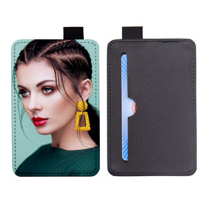 Productos de sublimación de logotipo personalizado, soporte de <span class=keywords><strong>tarjeta</strong></span> de identificación de autobús de cuero PU blanco - Product Image 4