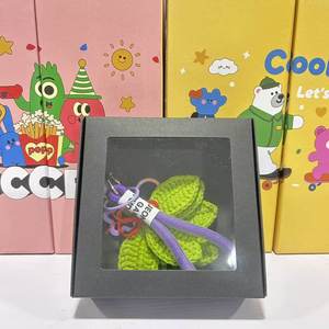 Porte-clés en feuille de pomelo tissé à la main avec texture simulée en fil, en forme de feuille, pour sac à dos, téléphone portable, accessoires de voiture - Product Image 5