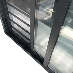 Promozione 10 anni di garanzia persiane scorrevoli verticali per la casa di alta qualità finestre scorrevoli in vetro temperato per finestre in alluminio
