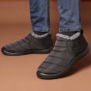 Fodera impermeabile in pelliccia ispessita caldi stivali da neve stivali invernali alla caviglia scarpe per <span class=keywords><strong>uomo</strong></span> donna - Product Image 3