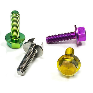 Bu Lông Mặt Bích Đầu Lục Giác Răng Cưa Anodized Thép Hợp Kim Titan Lớp 2 Gr2 Gr5 DIN6921 - Product Image 6