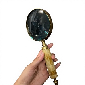 Loupe nautique durable avec manche en bois de manguier, personnalisable, faite à la main, pour la lecture, le bureau, la maison et la décoration - Product Image 1