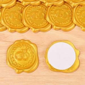 Iniciales de cera dorada Elegante diseño personalizado hecho a mano y estampado de <span class=keywords><strong>sello</strong></span> de cera de color con precio al por mayor - Product Image 3