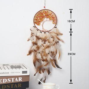<span class=keywords><strong>Atrapasueños</strong></span> <span class=keywords><strong>de</strong></span> plumas hecho a mano con diseño <span class=keywords><strong>de</strong></span> árbol <span class=keywords><strong>de</strong></span> <span class=keywords><strong>la</strong></span> <span class=keywords><strong>vida</strong></span>, decoración colgante para bodas y decoración del hogar - Product Image 4