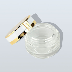 New Luxury Glass Mỹ Phẩm Cream Salves Jar 50 Gam 30 Gam Bơm Lại Travel Container Kem Jar Với Vàng Có Nắp Đậy - Product Image 4