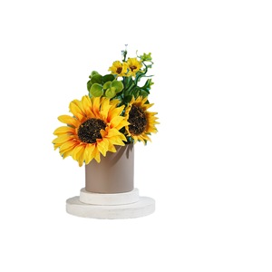 FuyuJi Fleurs artificielles en plastique et soie, tournesols et marguerites, pour la décoration de la maison, du bureau, de l'entrée et de la chambre - Product Image 5