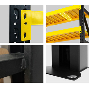 Scaffalature Metalliche Regolabili Senza Bulloni, Unità di Stoccaggio per Magazzino di Media Portata, Scaffali Impilabili Senza Bulloni per Acciaio - Product Image 2