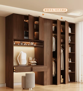Nuovo Modello 2026: Combinazione Toeletta <span class=keywords><strong>e</strong></span> <span class=keywords><strong>Armadio</strong></span>, Scrivania Trucco per Camera da Letto, Stile Vintage in Rovere - Product Image 4