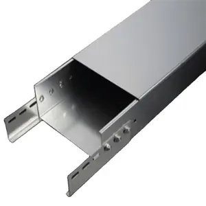 Cable tray manufacturer supplied Galvanized Steel GI steel trunking 200x100 wire Cable Trays accessories price