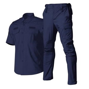 Uniforme di Sicurezza in Seta ad Asciugatura Rapida, Estiva, Blu, Elasticizzata in Quattro Direzioni, con Fodera in Pile, Manica Lunga, Unisex, per Istruttori - Product Image 1