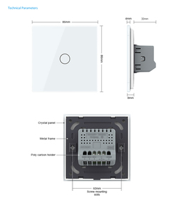Livolo Interrupteur intelligent ultra-régulateur de luminosité de haute qualité, type 86 UK EU, 1 gang 2 voies, design de <span class=keywords><strong>luxe</strong></span> pour maison intelligente, luminosité réglable - Product Image 6