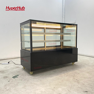 Refrigerador para Postres y <span class=keywords><strong>Pasteles</strong></span> con Mostrador de Vidrio Plano, Tamaño Personalizado, Precio de Fábrica, Equipado con Luces LED - Product Image 6