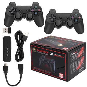 Игровая консоль GD10 X2 Plus M10, 64 ГБ, 128 ГБ, 4K HD Gamestick, 40000 игр, 40 симуляторов, 3D Ретро консоль для видеоигр PSP N64 PS1 SEGA