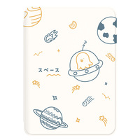 Casing Kindle E-reader Anak Custom Print, Anti Benturan, Bahan PU, Penutup Magnetik, Tali Pegangan untuk Ukuran 6.8 Inch