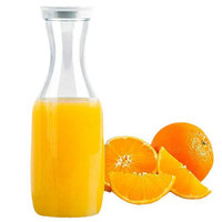 Bouteille de jus en plastique de 1500 ml (50 oz) avec couvercle hermétique, idéale pour le lait, le thé glacé et les boissons froides