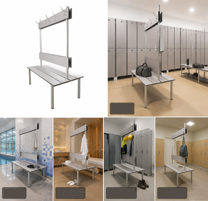 <span class=keywords><strong>Appendiabiti</strong></span> Moderno in Ferro Resistente <span class=keywords><strong>con</strong></span> 6 Ganci e 1 Ripiano, Impermeabile e Antiruggine, da Parete per Soggiorno o Hotel - Product Image 2