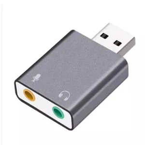 Scheda Audio USB esterna portatile HIFI Magic Voice 7.1CH microfono-in Audio-out port Free Drive Plug scheda Audio