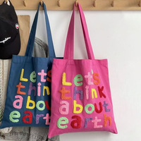 Sac fourre-tout en coton biologique avec broderie personnalisée, grande capacité, écologique, réutilisable, sac de shopping en toile pour les voyages, la plage, uni