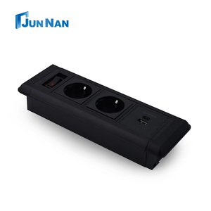 Prise USB universelle encastrée pour bureau, en alliage d'aluminium, pour meubles de bureau, prise de courant encastrée dans le bureau, prise de courant pour écran de table - Product Image 3