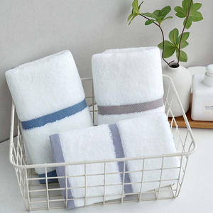 <span class=keywords><strong>Serviette</strong></span> de toilette blanche en coton pour hôtel, ourlet renforcé, anti-déchirure, résistante à l'usure, pour lavage quotidien répété - Product Image 5