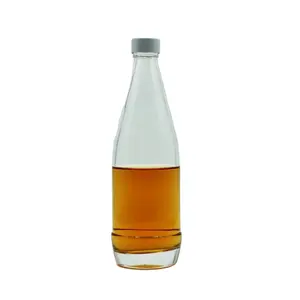 Water bottle 500ml with factory price super flint white glass bottle empty beverage glass bottle
