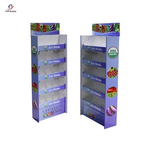 Siêu Thị Cửa Hàng Tùy Chỉnh In Ấn Thiết Kế Có Thể Tái Chế Hiển Thị Các Tông Kệ Bán Lẻ Giấy Đứng lên Cửa Hàng Kệ Trưng bày Cho Trái Cây Thực Phẩm - Product Image 3