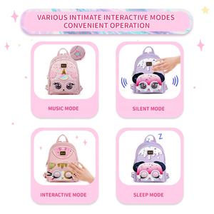 Superctue 3D Mochila intermitente Regalo de regreso a la escuela <span class=keywords><strong>Unicornio</strong></span> Juguete <span class=keywords><strong>interactivo</strong></span> para mascotas Mochila para niños Mochila escolar - Product Image 4