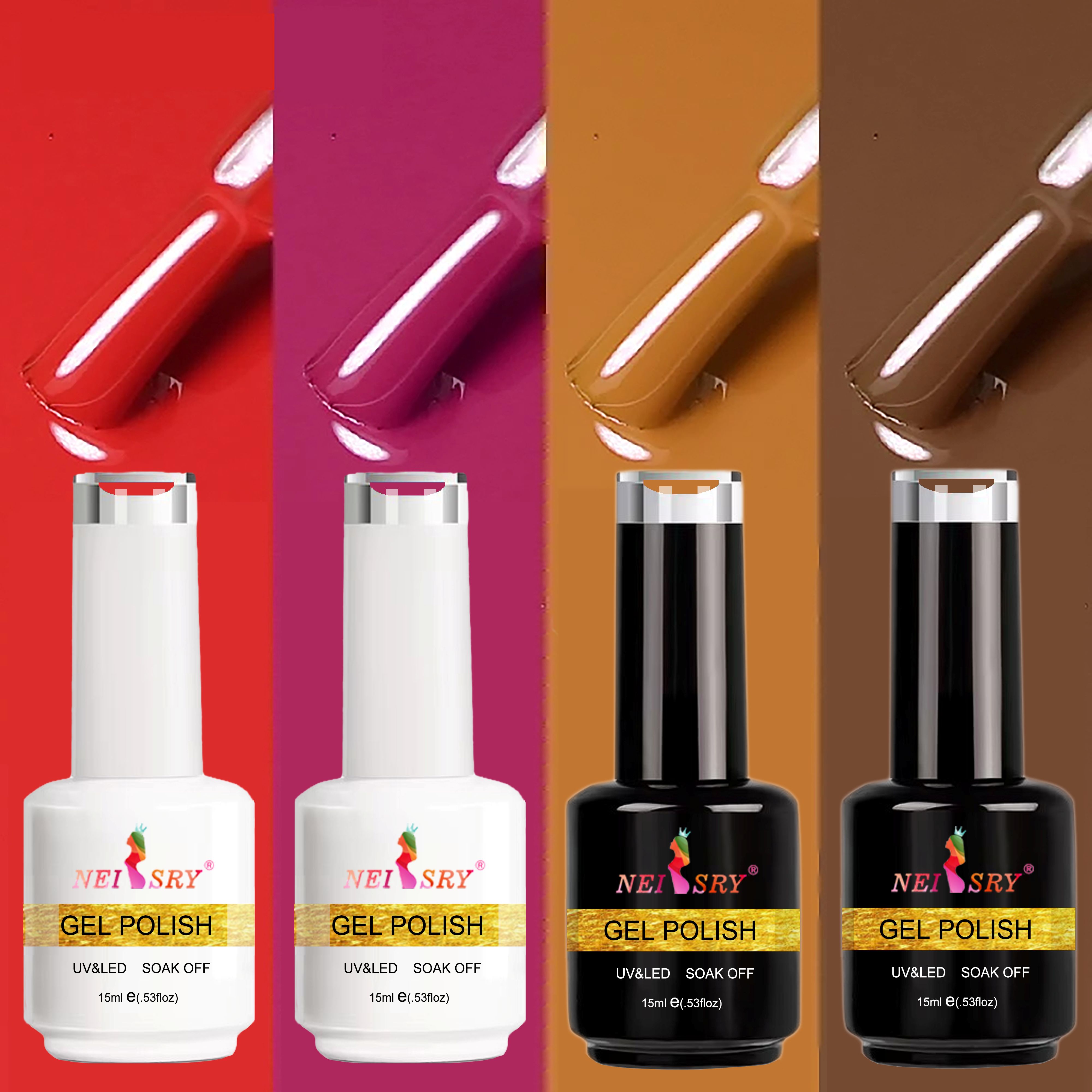 Neiss Nail Factory OEM/ODM Professional Wholesale TPO Rich Pigmented Non-Toxic Fashionable Semi Cured Uv Nail Polish