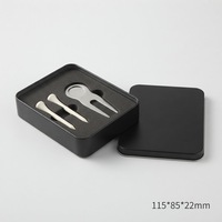 Boîte rectangulaire en fer blanc vide, personnalisable avec logo, revêtement UV, impression offset 4 couleurs, contenants en fer blanc recyclables, pour cadeaux, artisanat, tees de golf, marqueurs de balle