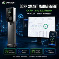 Chargeur mural AC pour VE OCPP 1.6J Type 2 T2S 7kW 22kW, station de recharge autonome avec gestion du balayage de charge, compteur MID, CE