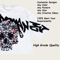 T-shirt personnalisé à coupe carrée, t-shirt en coton, imprimé graphique DTG, streetwear unique, poids lourd, t-shirt personnalisé pour homme