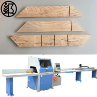 Scie à bois universelle CNC robuste pour charpentes en bois, entièrement automatique, à angle variable, coupe transversale précise à longueur fixe