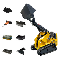 Mini-chargeuse compacte sur chenilles (avec accessoires en option) : (certifiée CE/Euro 5) Chargeuse compacte multifonctionnelle sur chenilles
