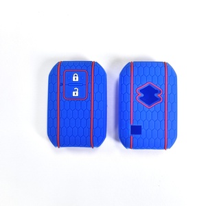 Housse de clé légère en silicone nid d'abeille pour <span class=keywords><strong>Suzuki</strong></span> Swift <span class=keywords><strong>SX4</strong></span> Vitara Alto Jimny Accord, protection de clé télécommande - Product Image 2