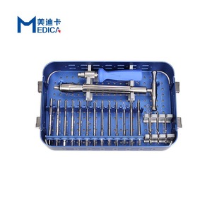 Kit Instrumen Ekstraktor Sekrup Rusak Fiksasi Tulang Implan Ortopedi Hewan - Product Image 2