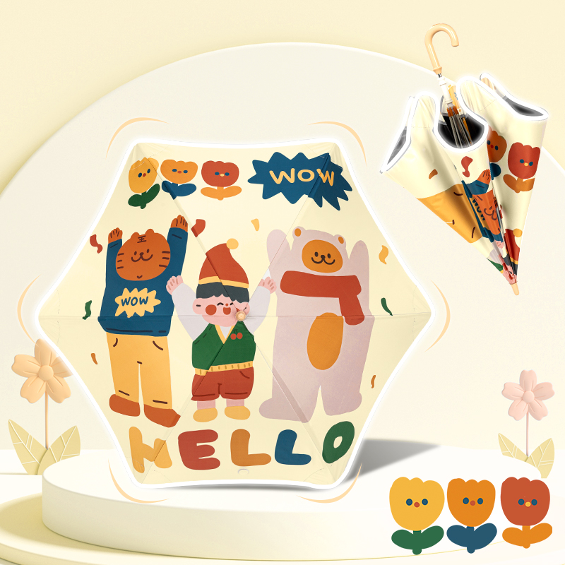 Parapluie à long manche pour enfant-Happy Day